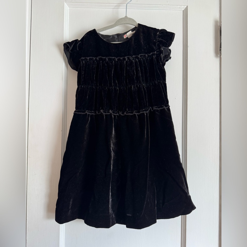 Crewcuts black velvet dress | size 5